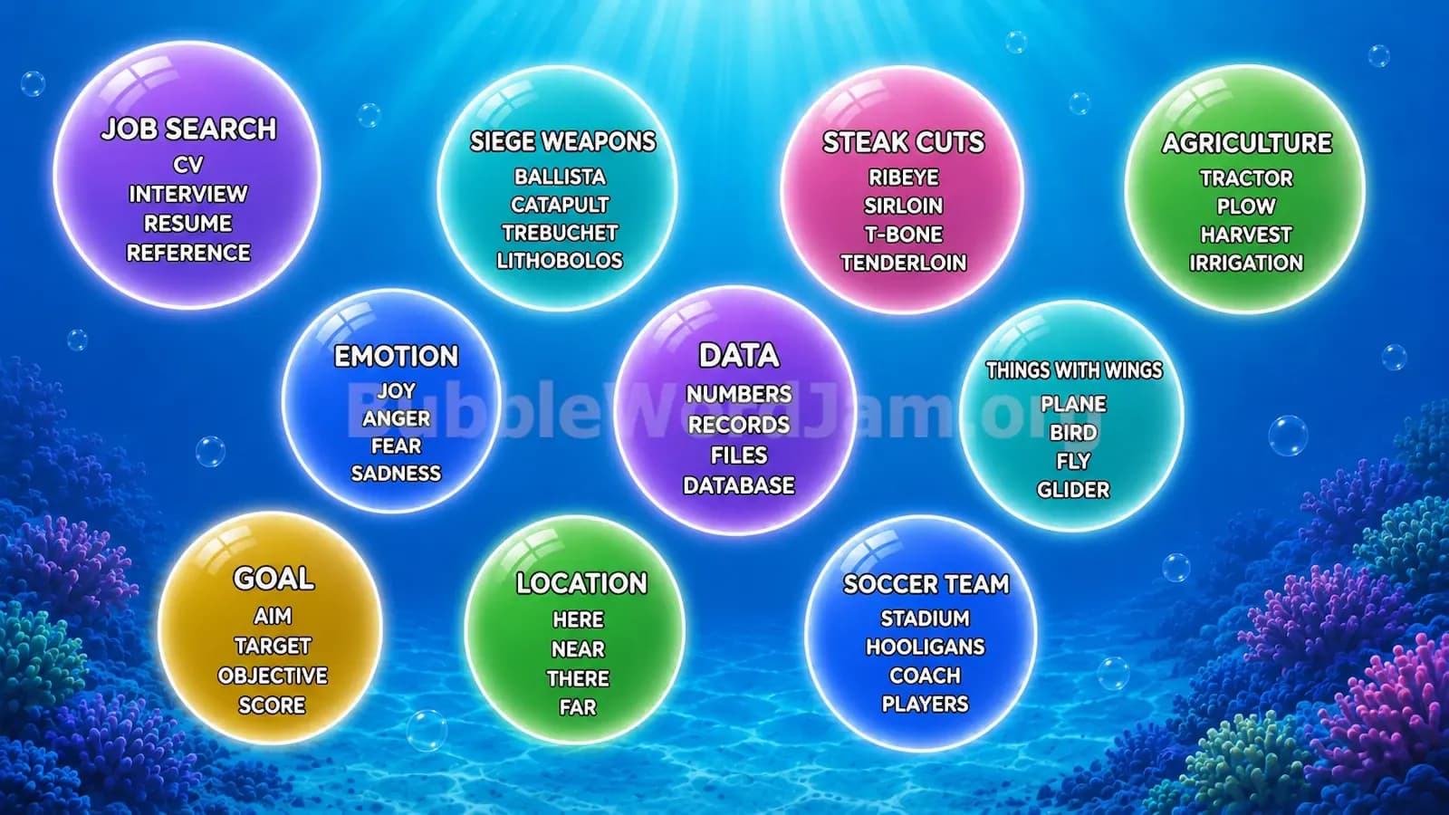 Bubble Word Jam Level 230 Screenshot
