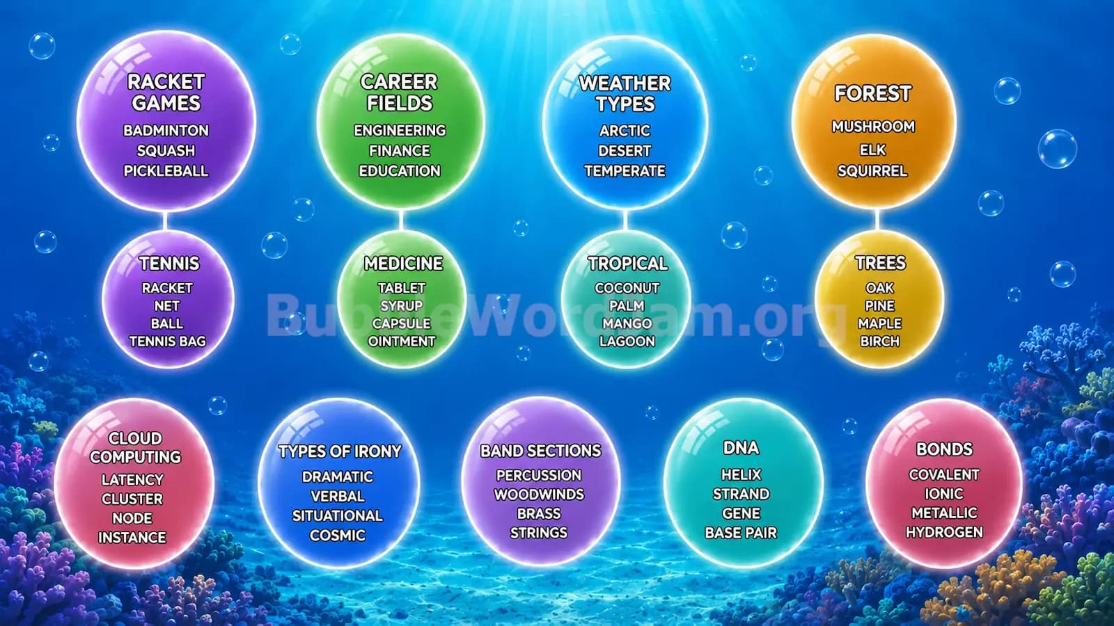 Bubble Word Jam Level 177 Screenshot