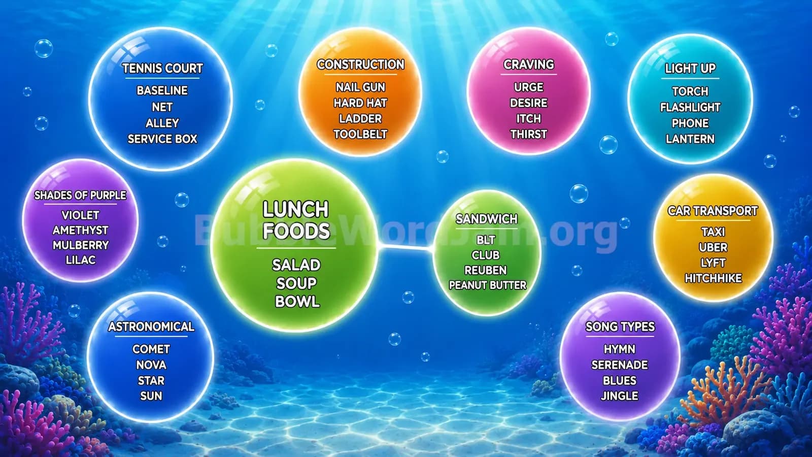 Bubble Word Jam Level 307 Screenshot