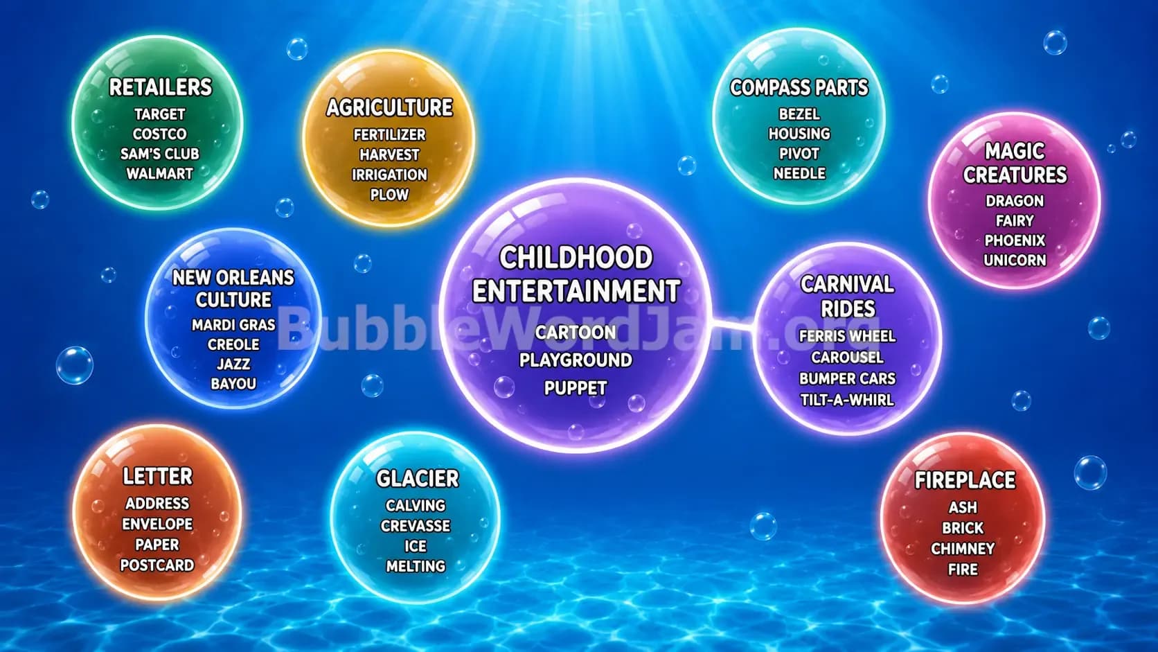 Bubble Word Jam Level 571 Answer, Cheat & Solution