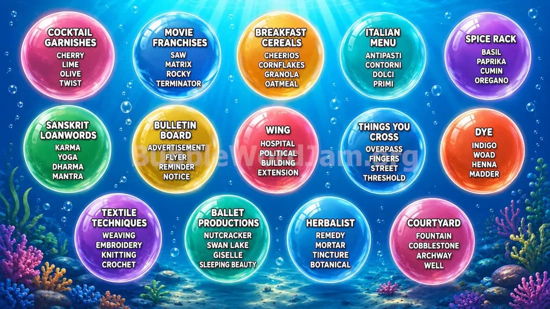 Bubble Word Jam Level 529 Screenshot