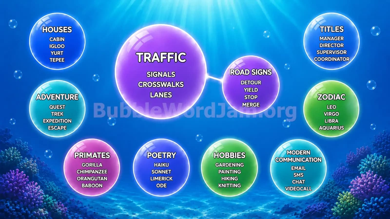 Bubble Word Jam Level 209 Answer, Cheat & Solution