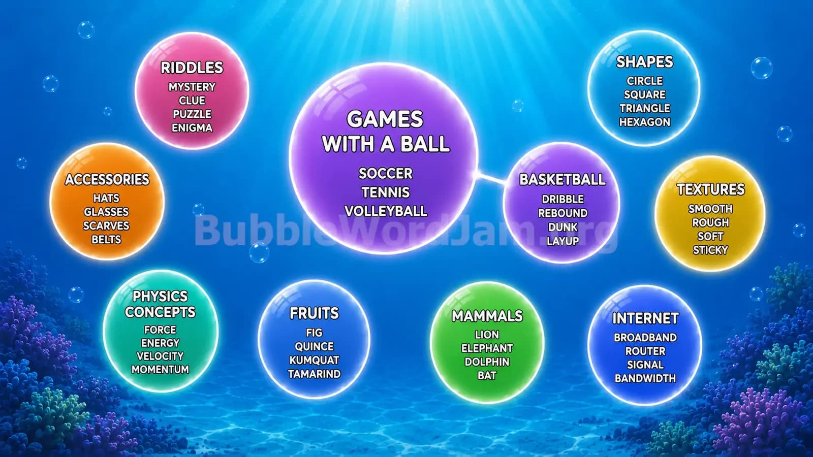 Bubble Word Jam Level 298 Screenshot