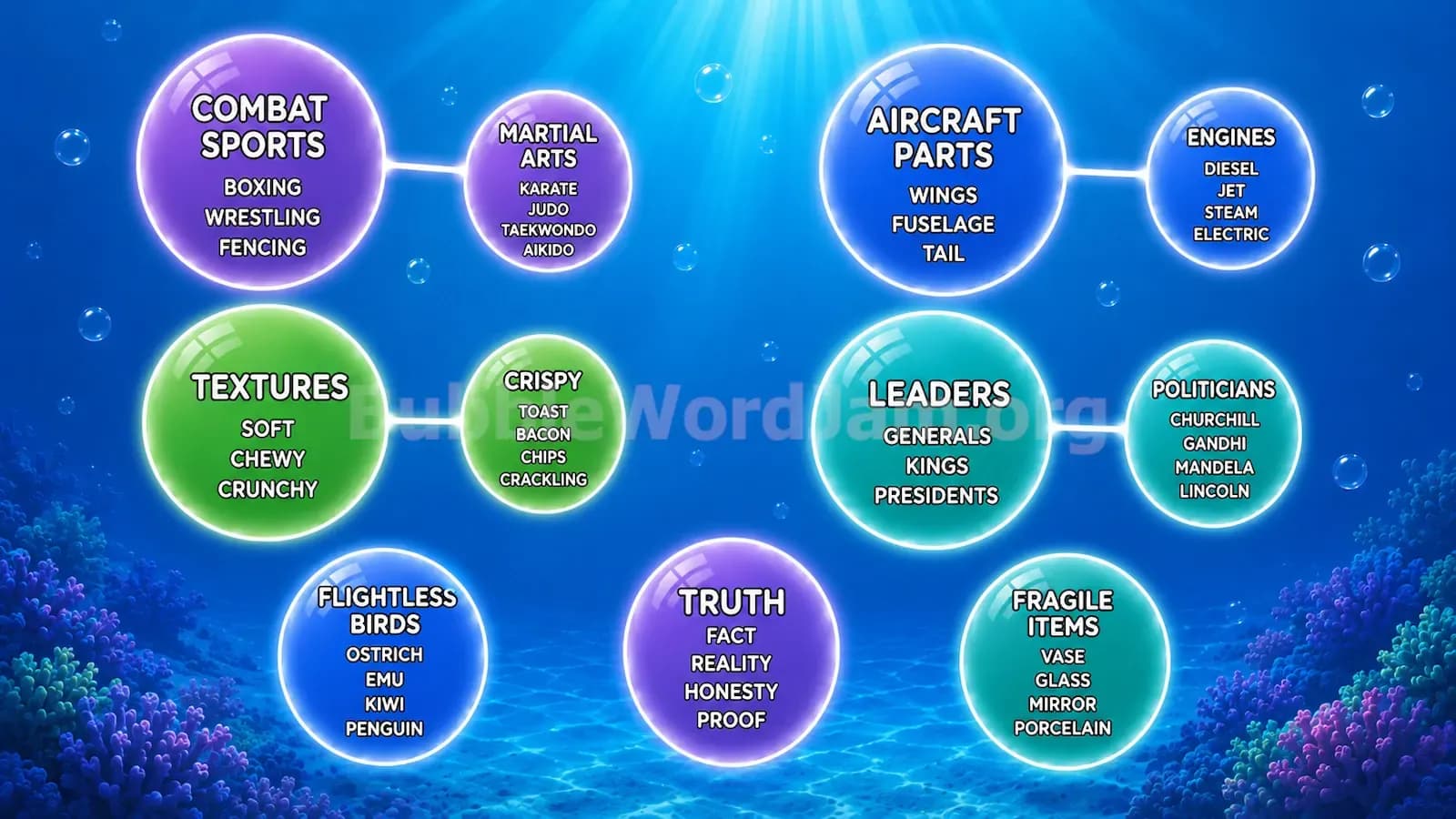 Bubble Word Jam Level 291 Screenshot