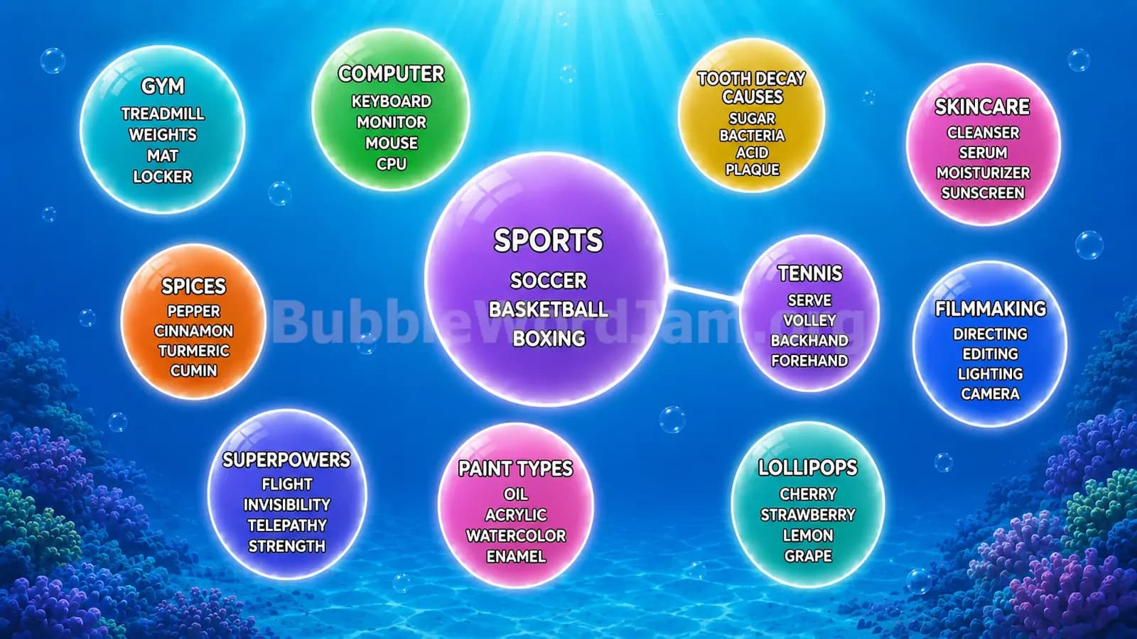 Bubble Word Jam Level 296 Answer, Cheat & Solution
