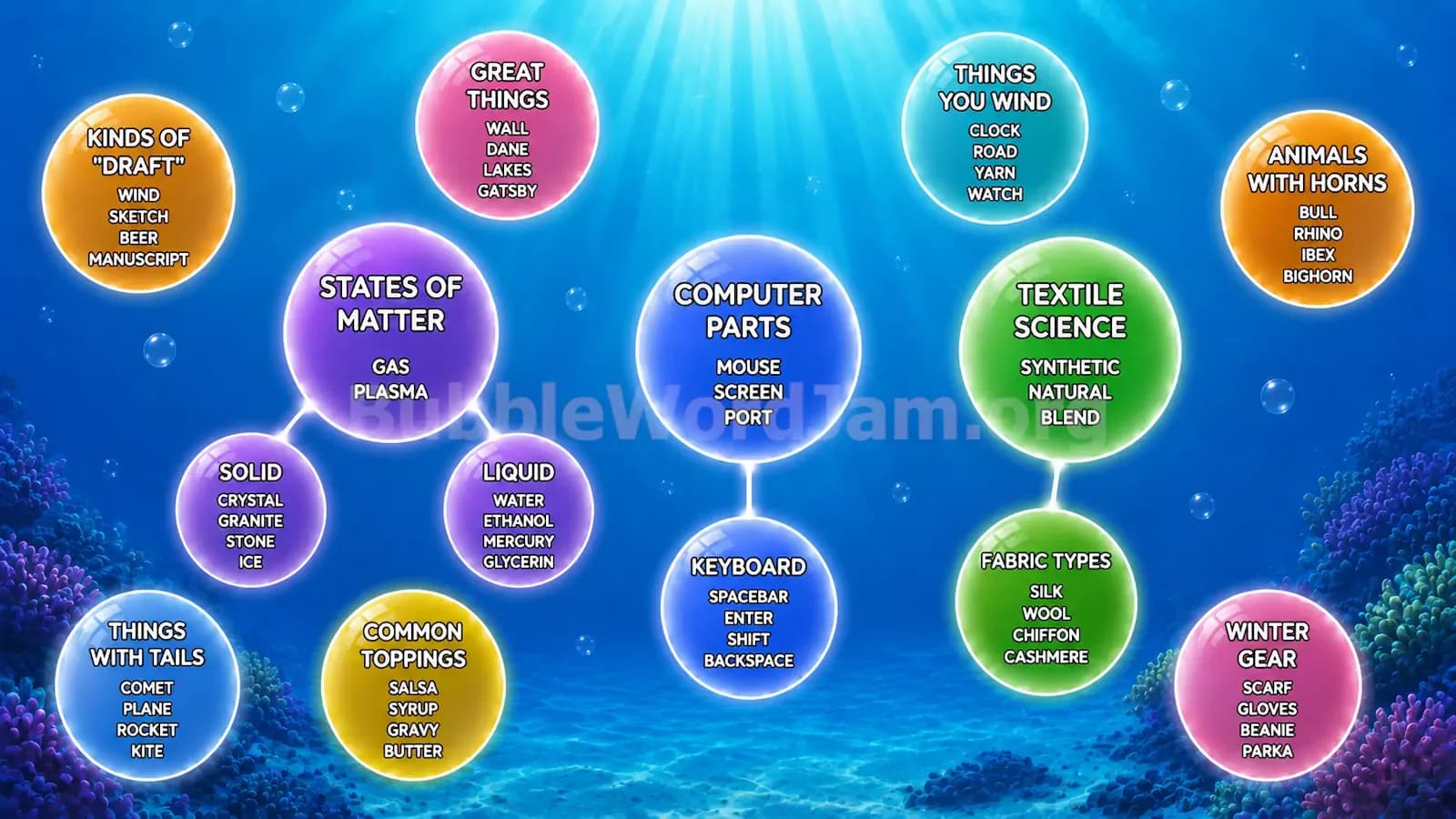 Bubble Word Jam Level 280 Answer, Cheat & Solution