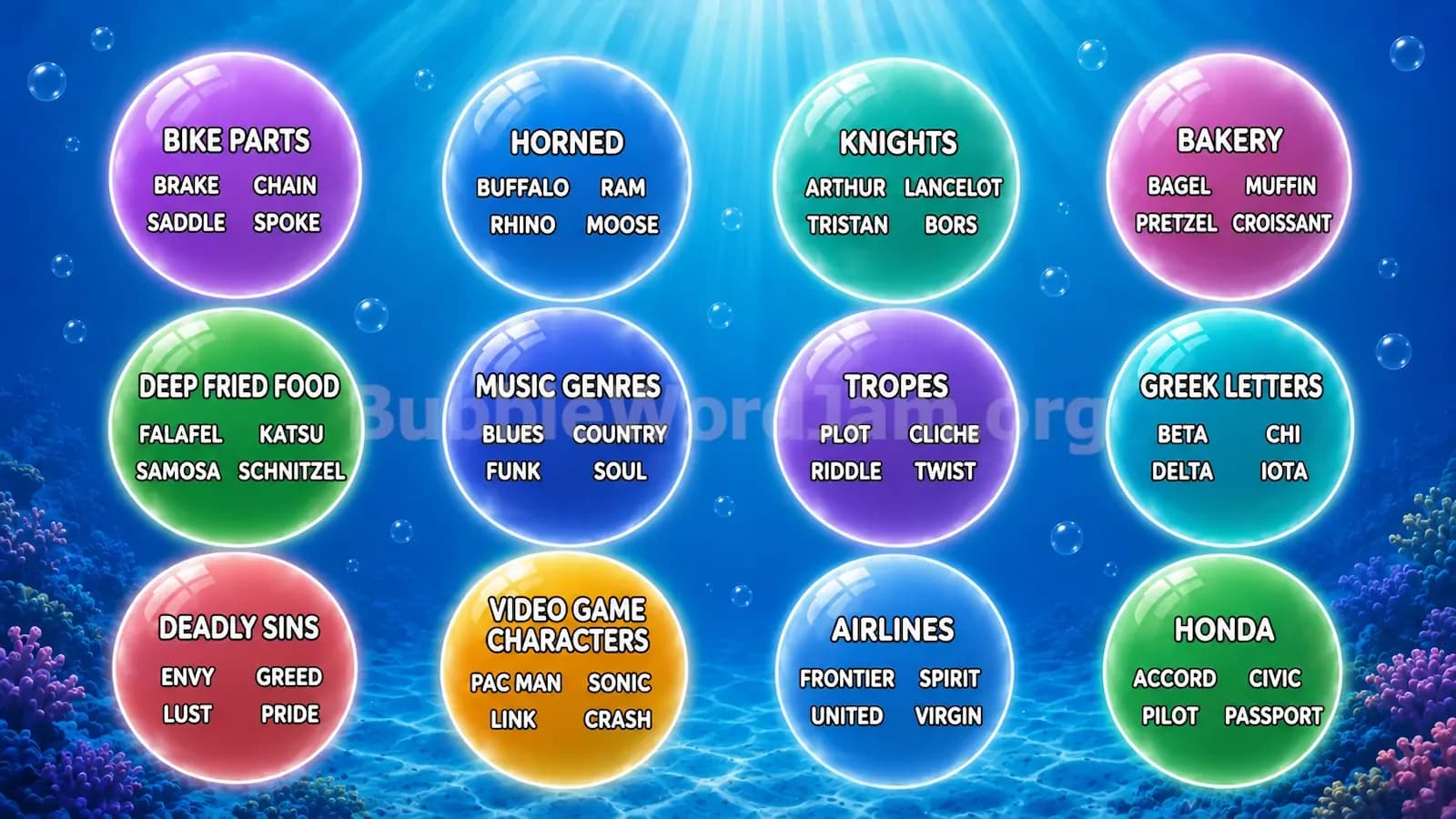 Bubble Word Jam Level 318 Screenshot