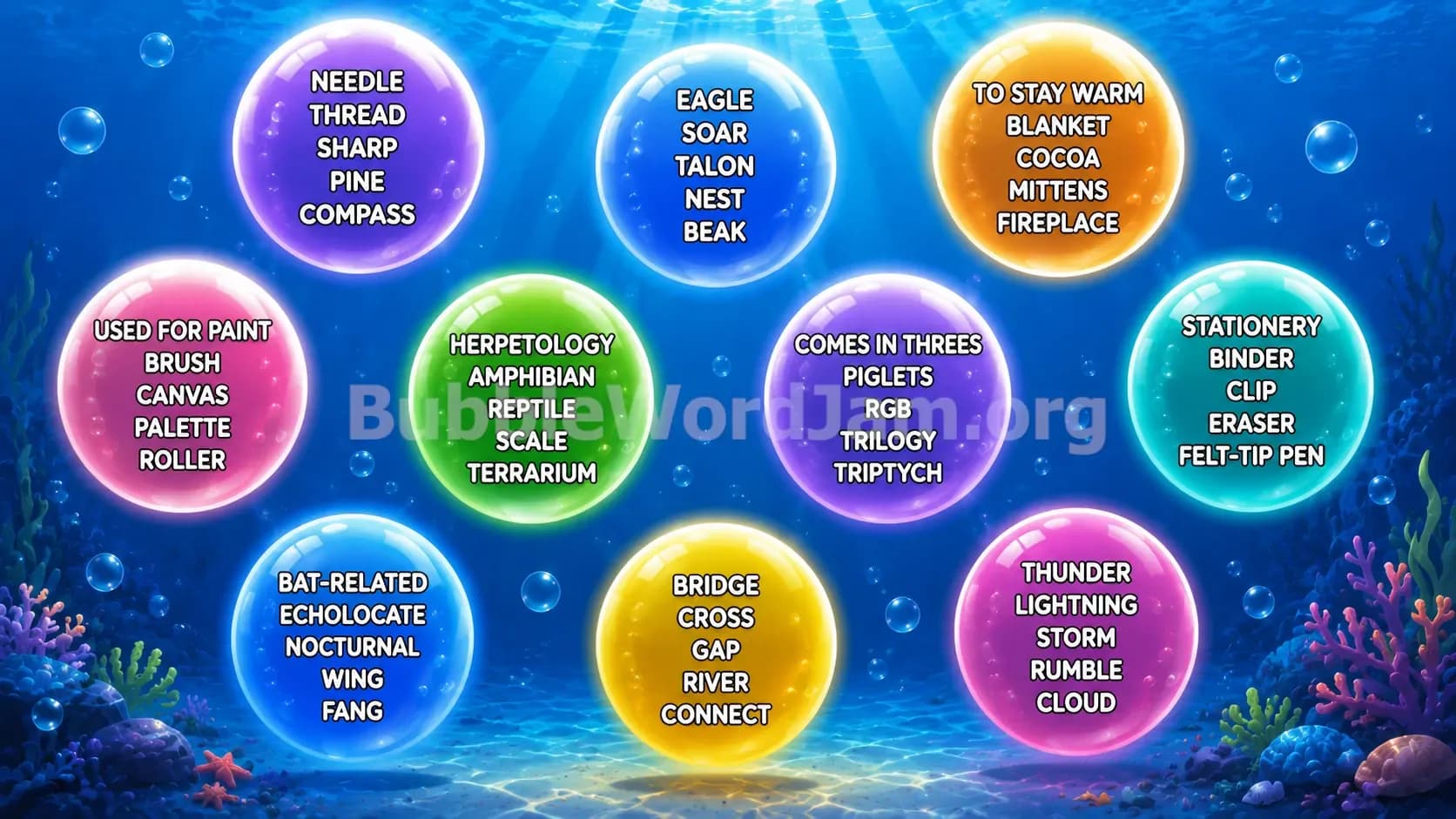 Bubble Word Jam Level 561 Screenshot