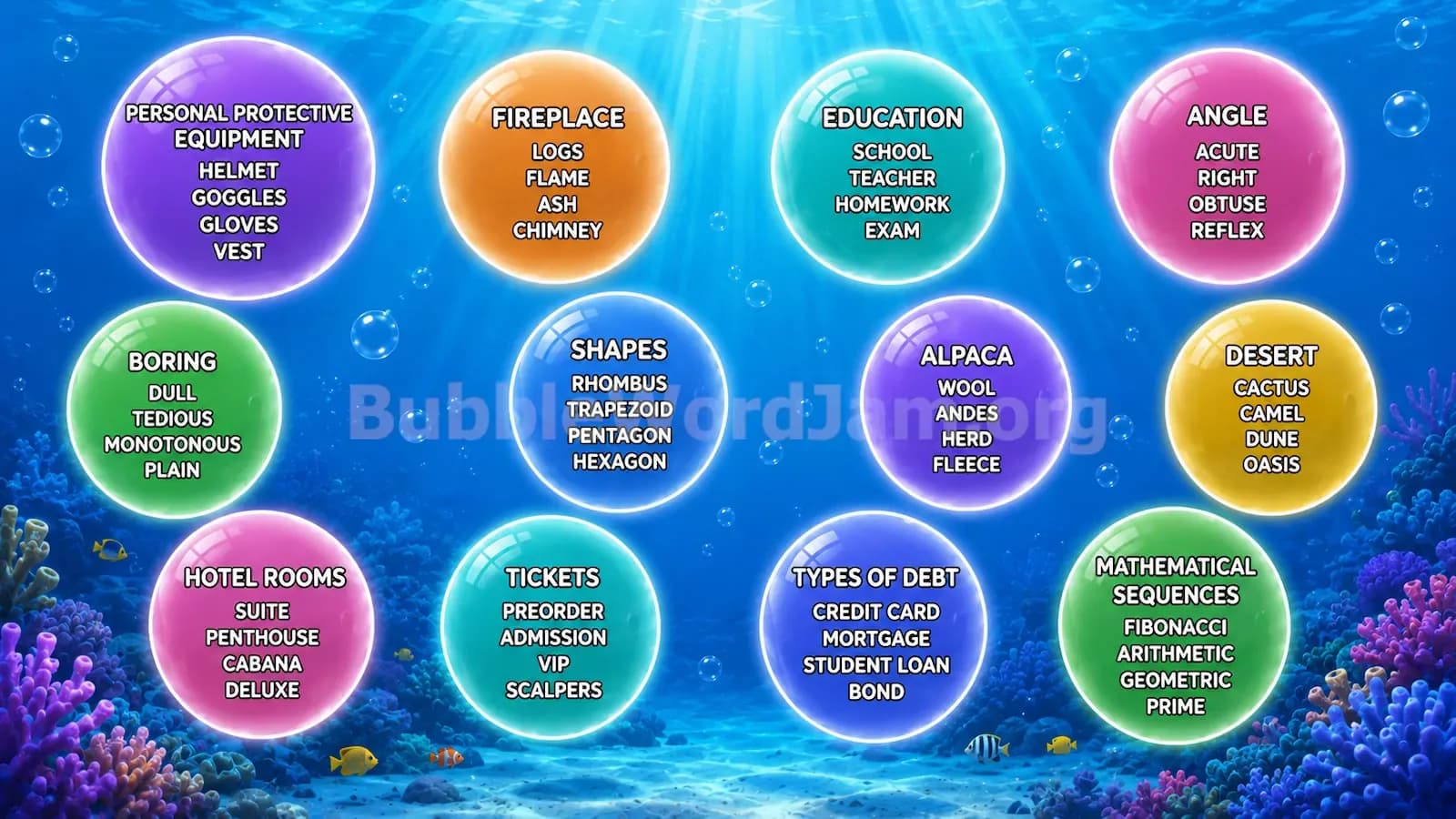 Bubble Word Jam Level 186 Screenshot