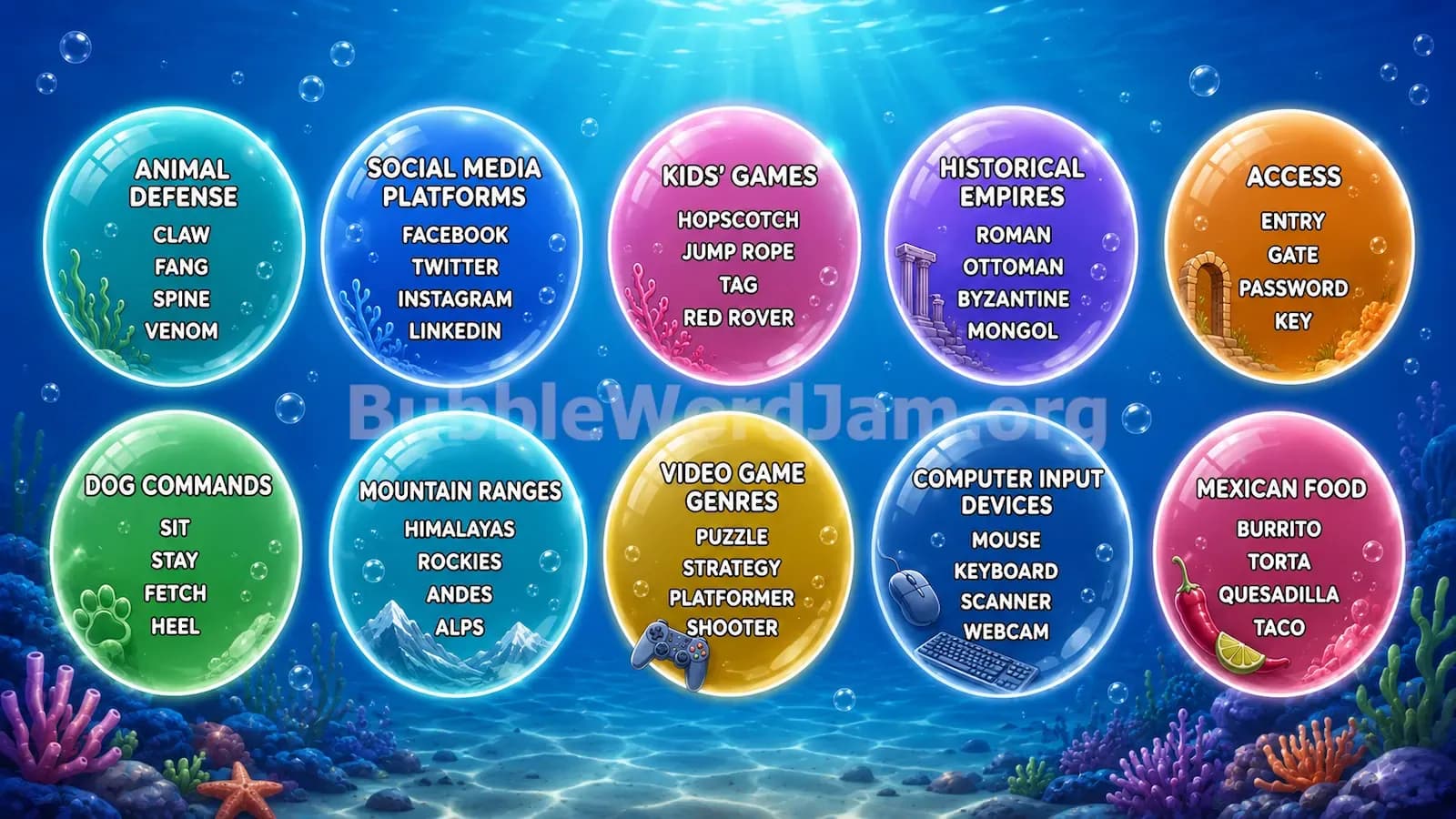 Bubble Word Jam Level 451 Screenshot