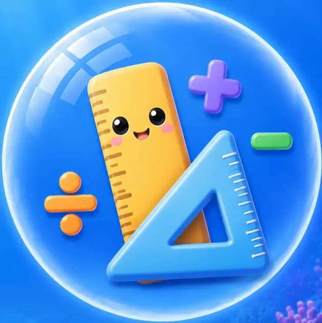 Bubble Word Jam Common Knowledge - Math, Numbers, Shapes, Units, and Measurements