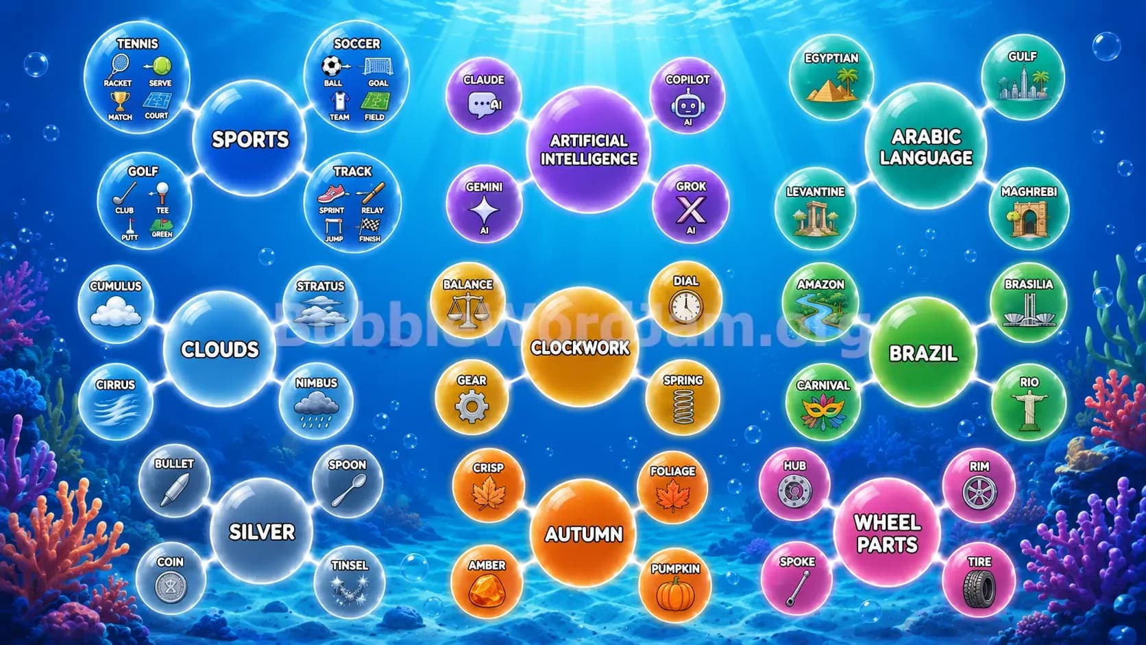 Bubble Word Jam Level 572 Screenshot