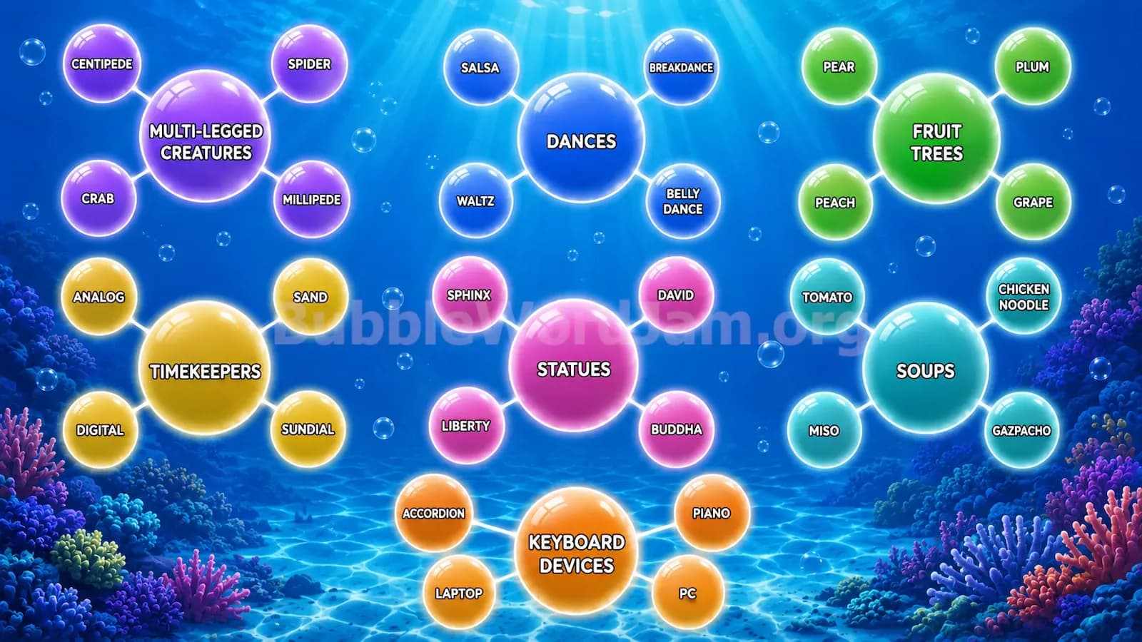 Bubble Word Jam Level 96 Screenshot