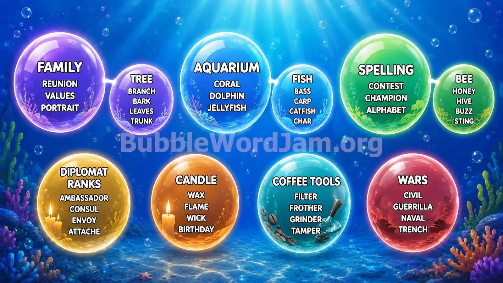 Bubble Word Jam Level 466 Answer, Cheat & Solution