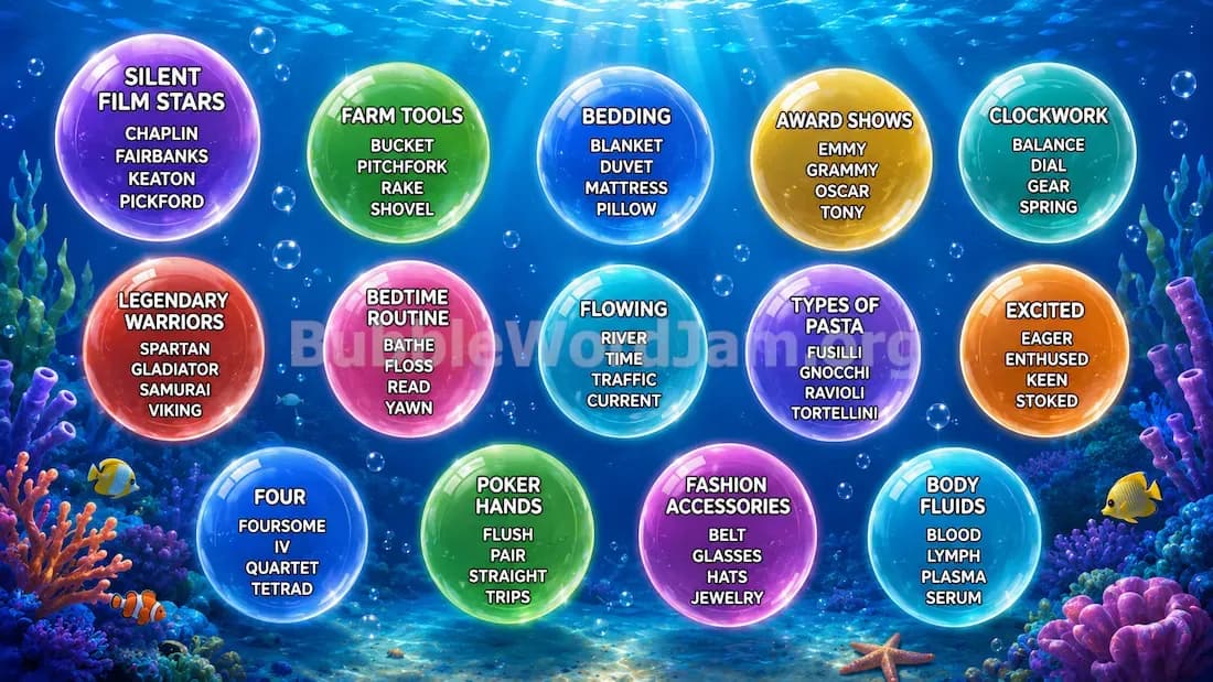 Bubble Word Jam Level 524 Answer, Cheat & Solution