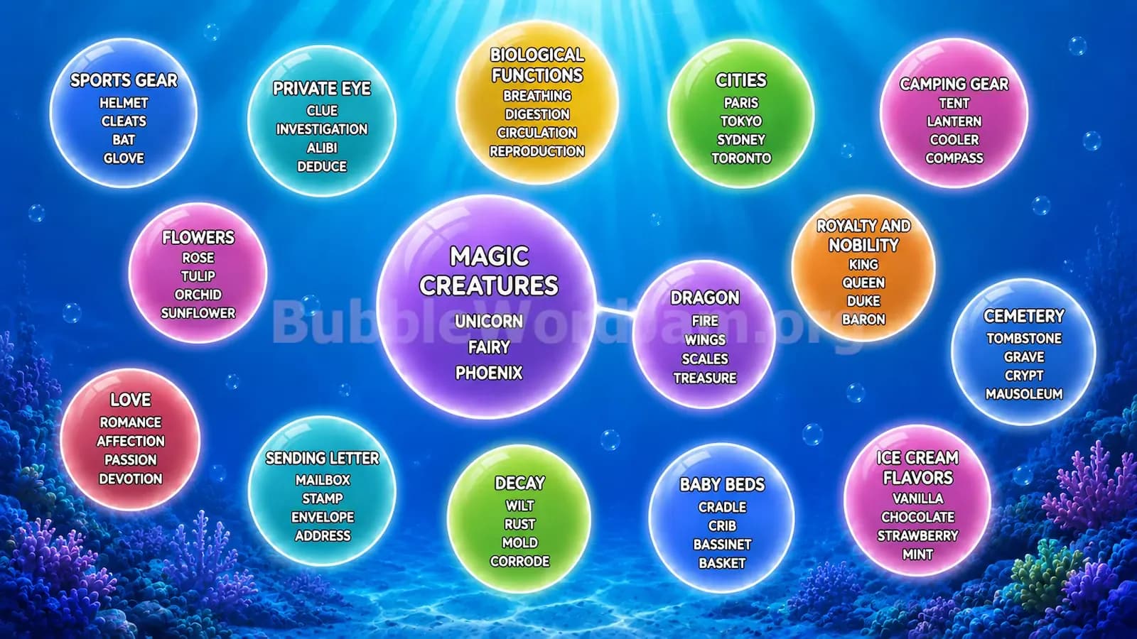 Bubble Word Jam Level 134 Screenshot