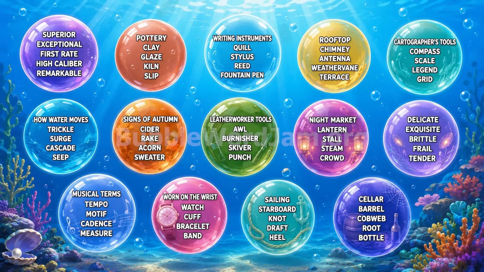 Bubble Word Jam Level 364 Answer, Cheat & Solution