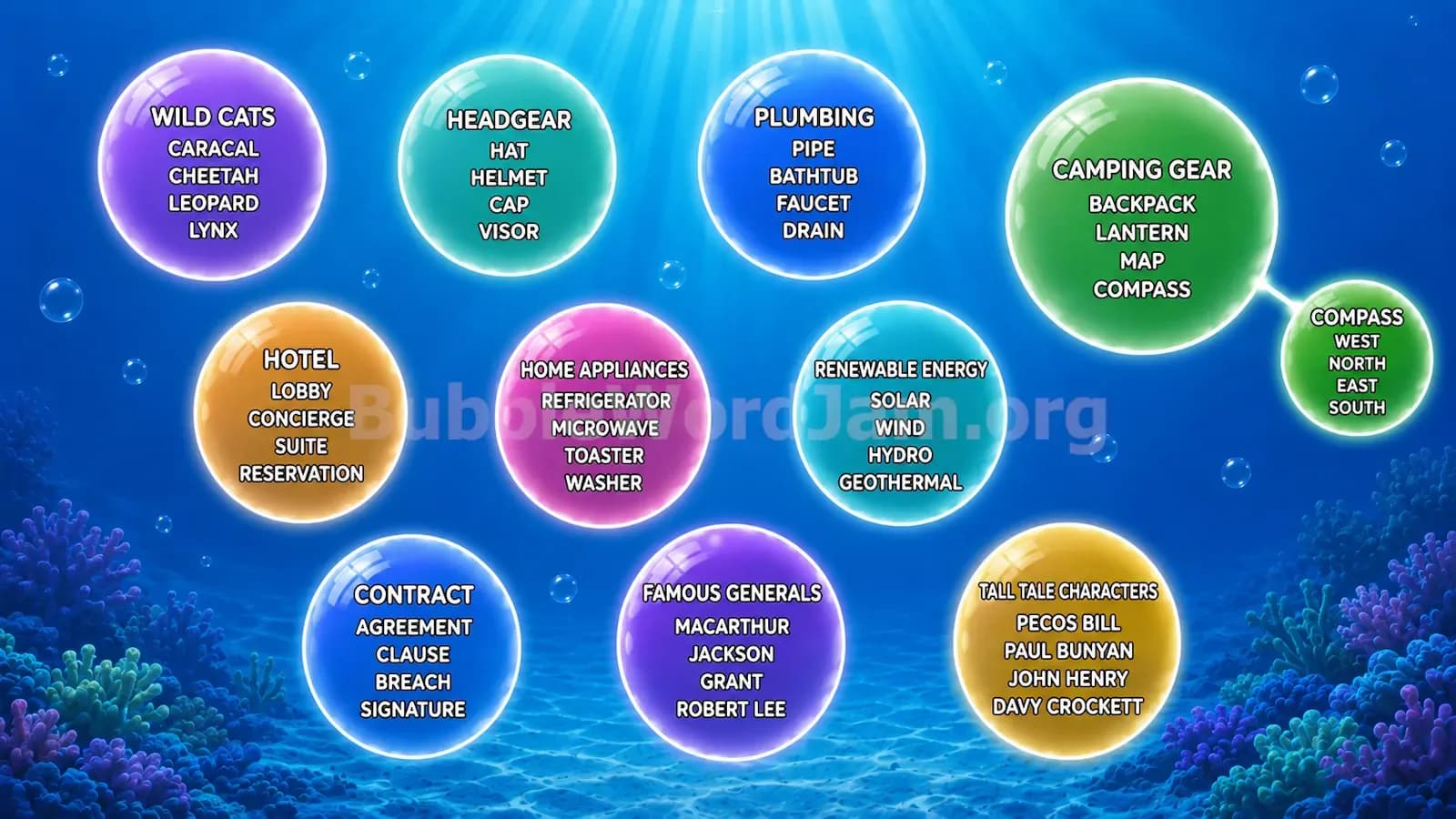 Bubble Word Jam Level 197 Screenshot