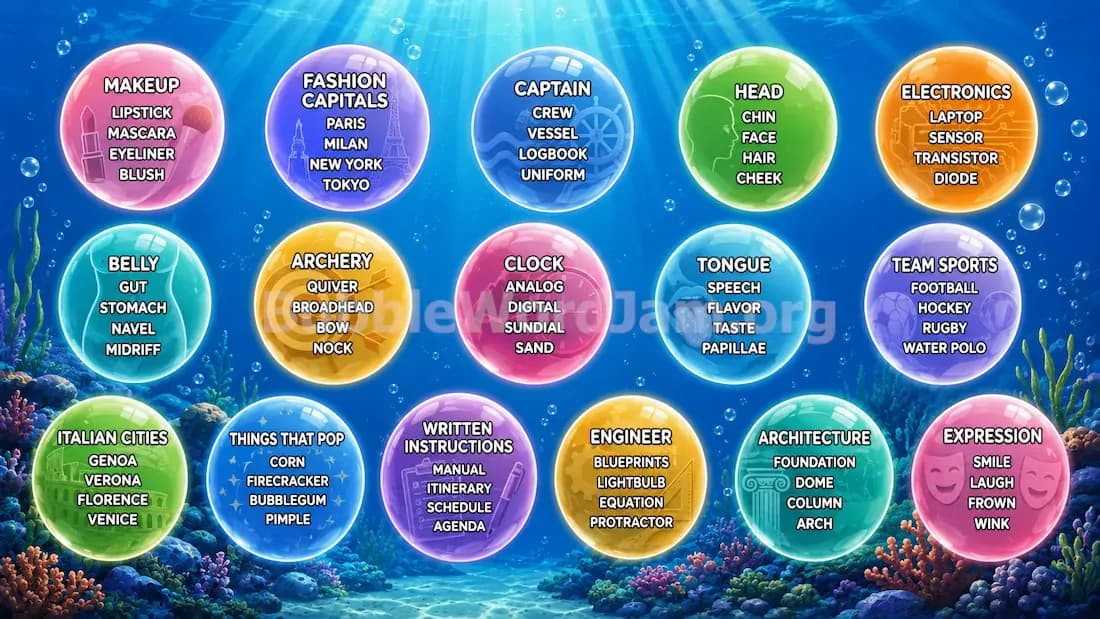 Bubble Word Jam Level 515 Screenshot