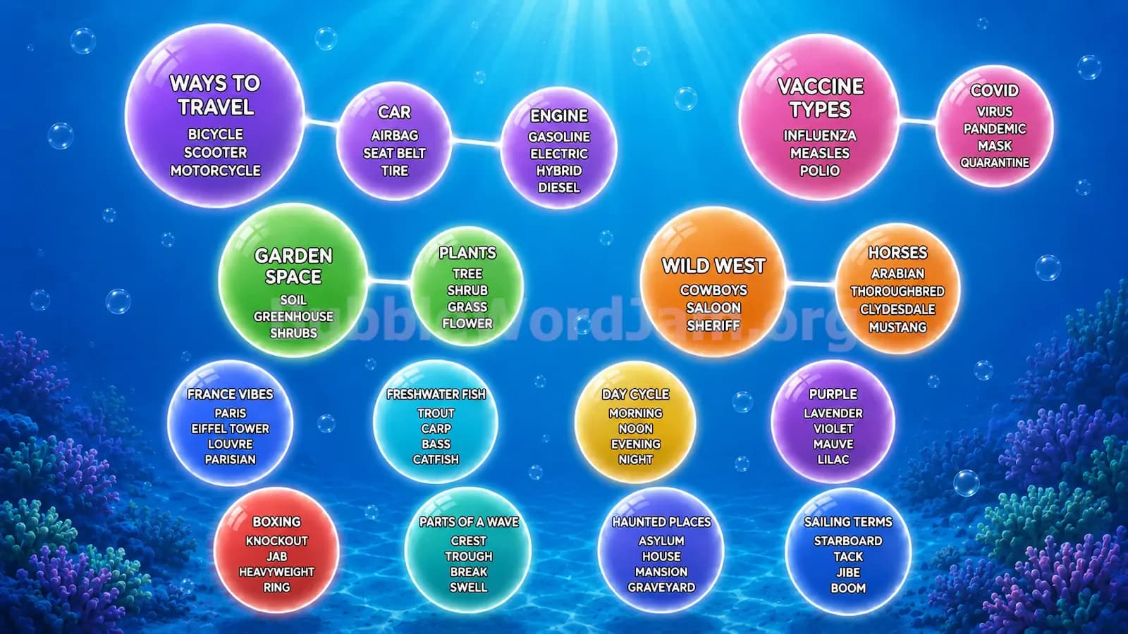 Bubble Word Jam Level 151 Screenshot
