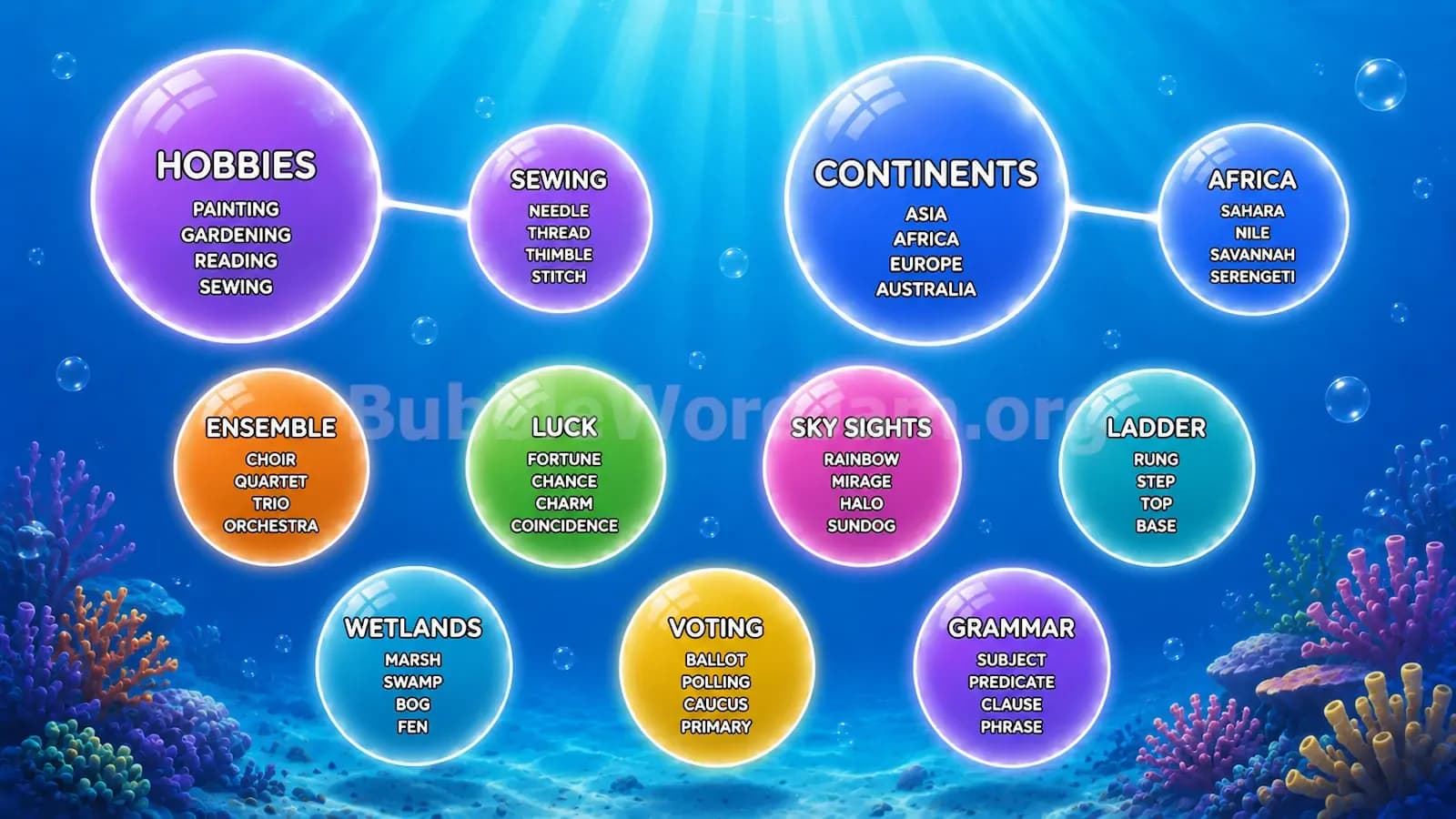 Bubble Word Jam Level 172 Screenshot
