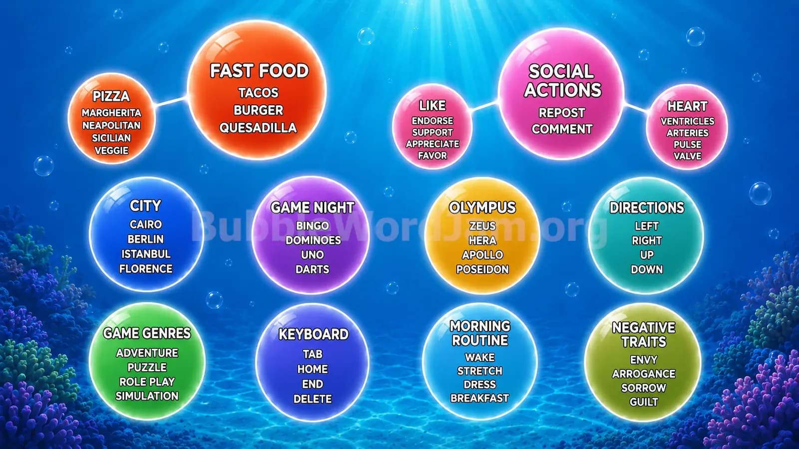 Bubble Word Jam Level 157 Screenshot