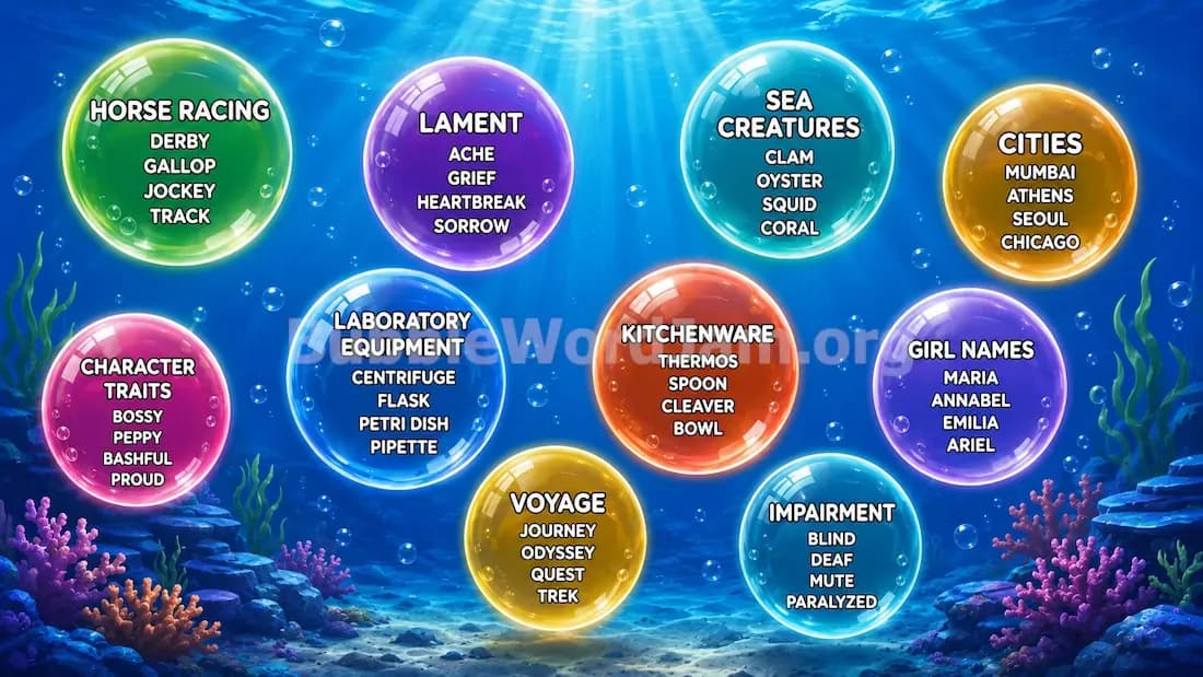 Bubble Word Jam Level 481 Screenshot