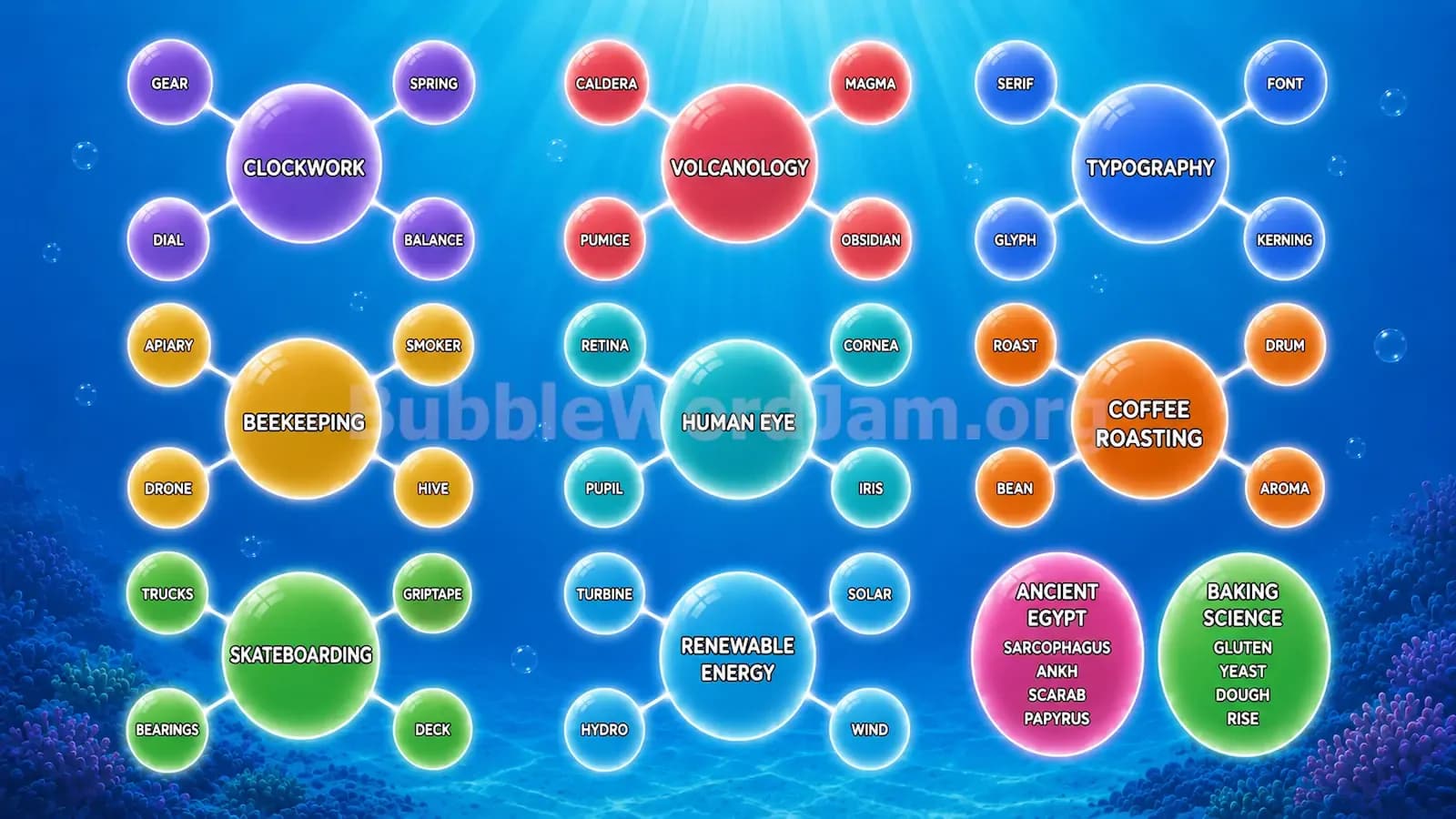 Bubble Word Jam Level 250 Screenshot