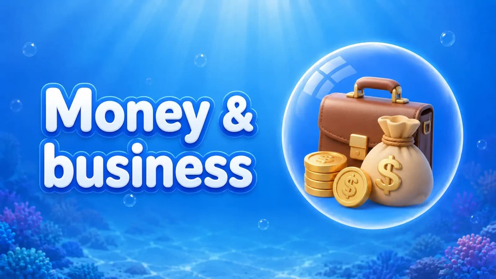 Bubble Word Jam Money, Banking, and Business Guide