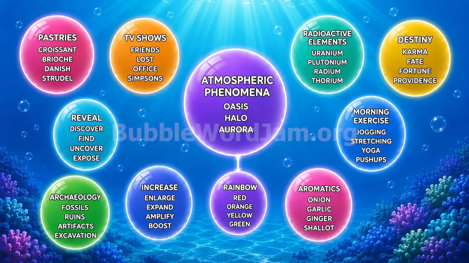 Bubble Word Jam Level 215 Screenshot