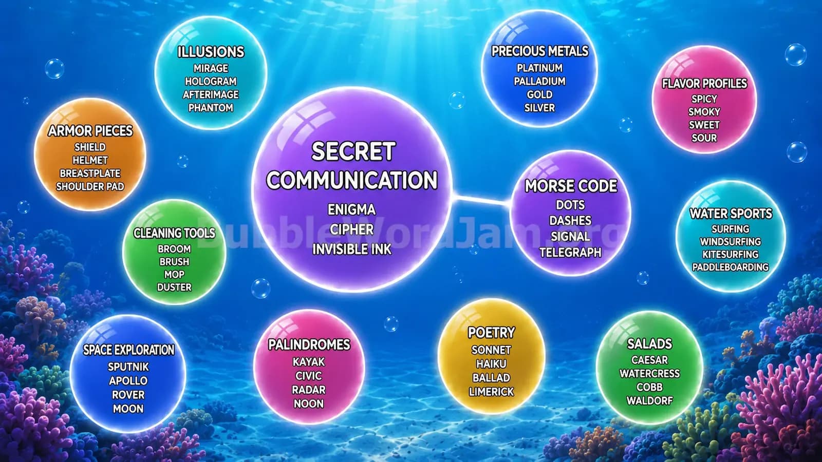 Bubble Word Jam Level 188 Screenshot