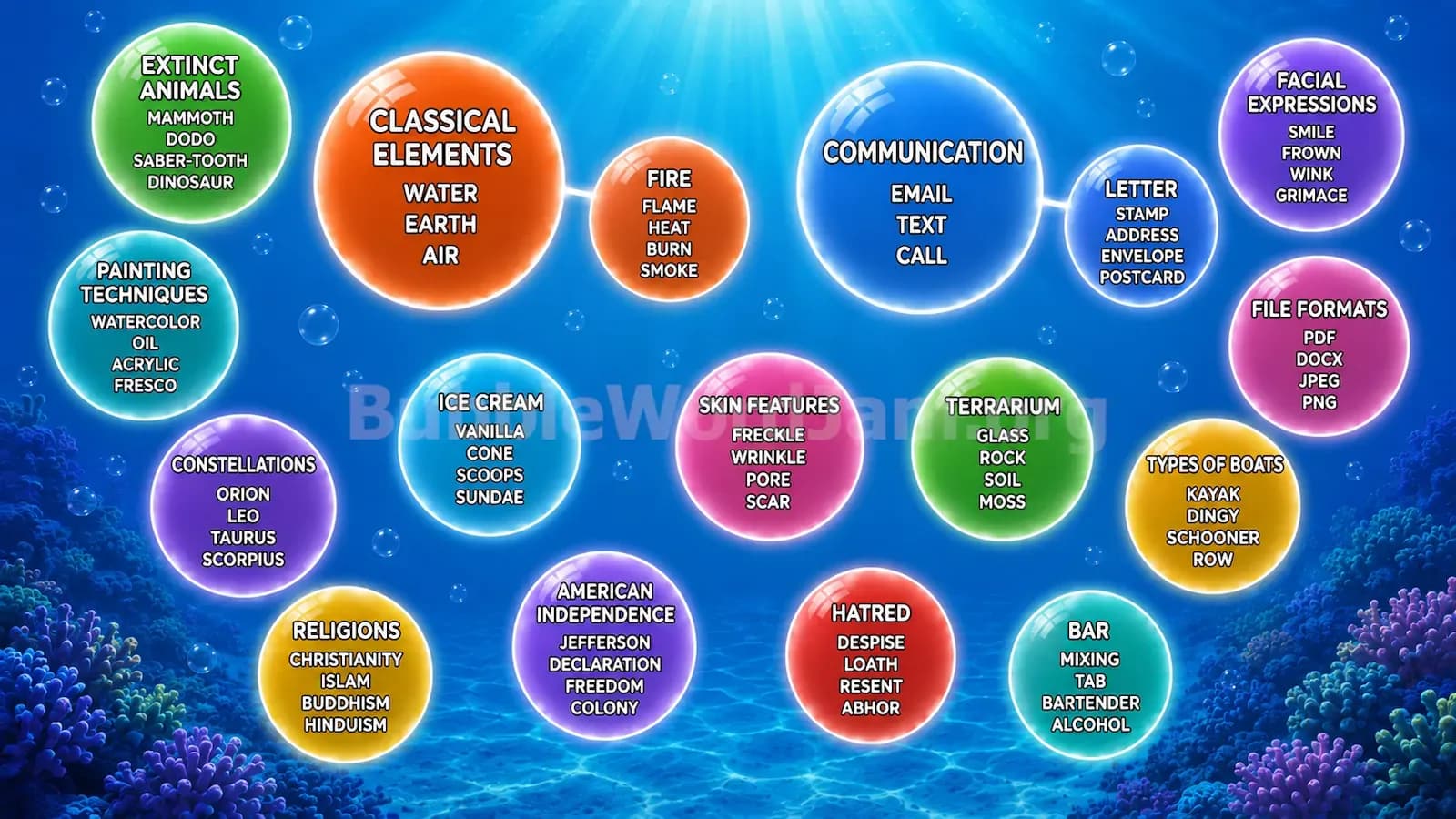 Bubble Word Jam Level 150 Screenshot