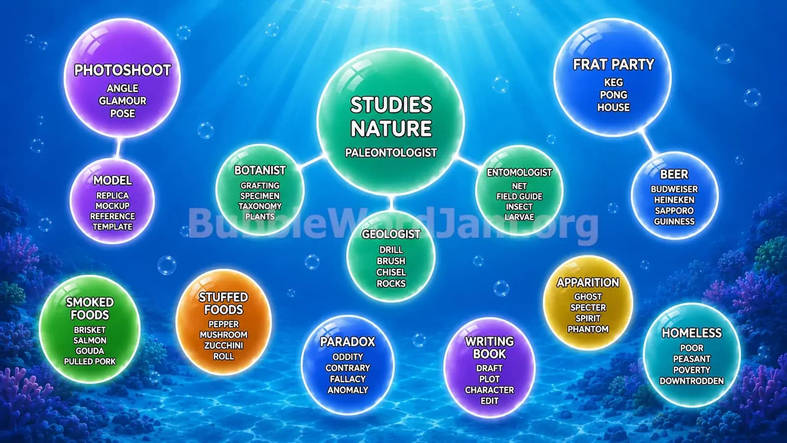 Bubble Word Jam Level 344 Answer, Cheat & Solution