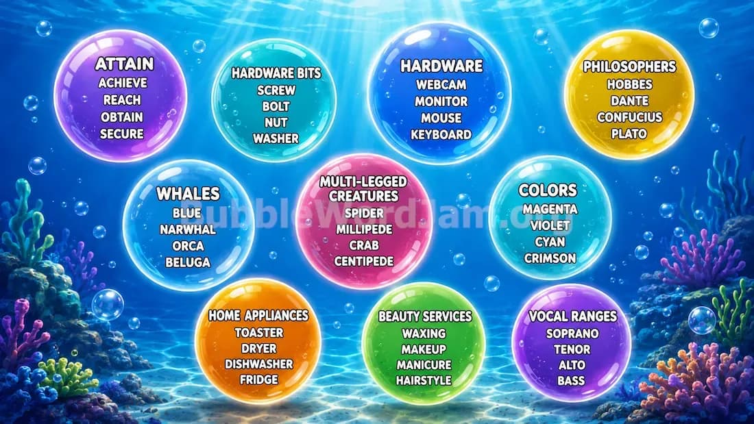 Bubble Word Jam Level 512 Answer, Cheat & Solution