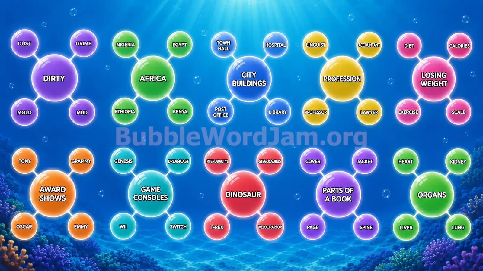Bubble Word Jam Level 321 Screenshot