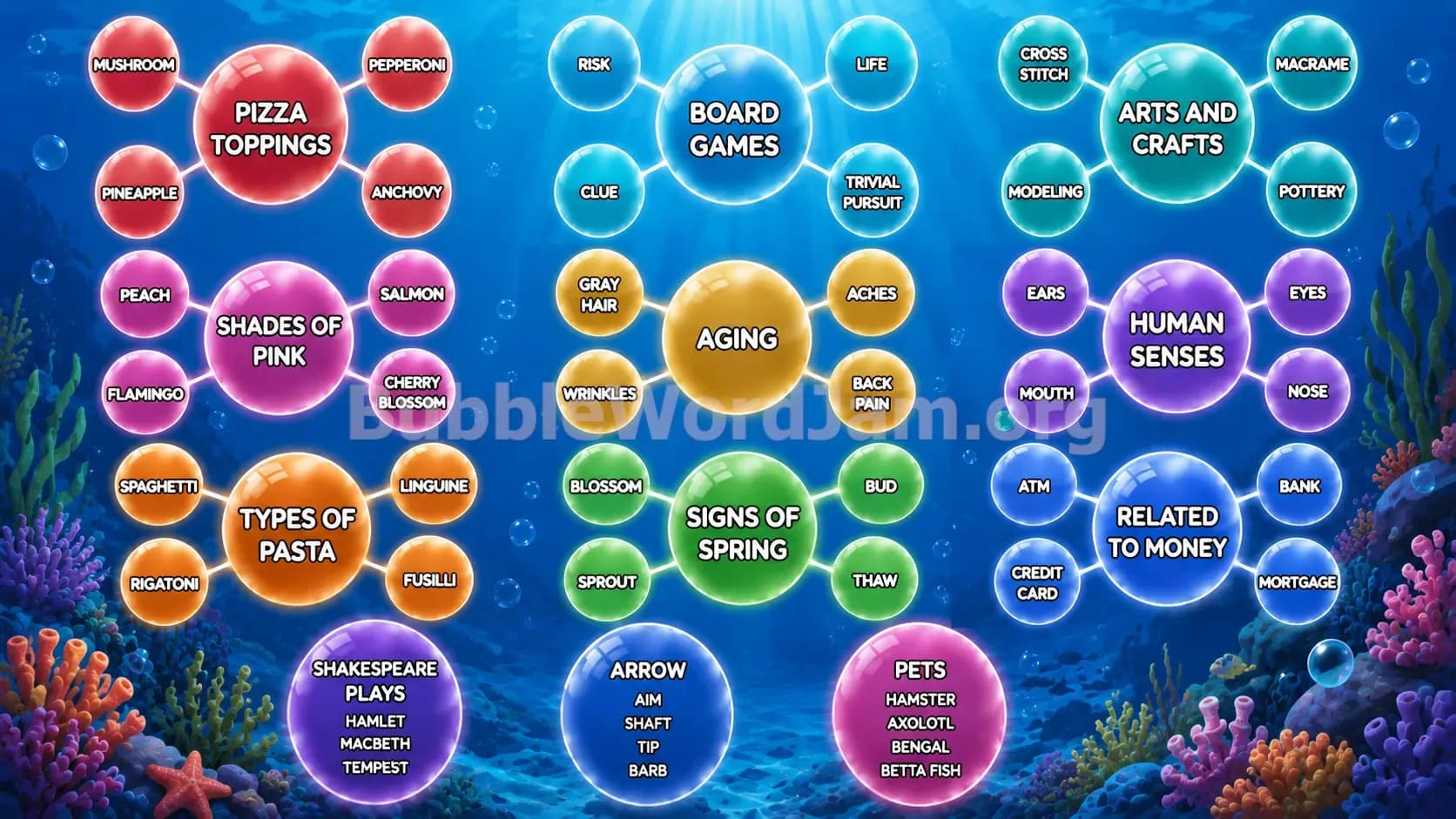 Bubble Word Jam Level 558 Answer, Cheat & Solution