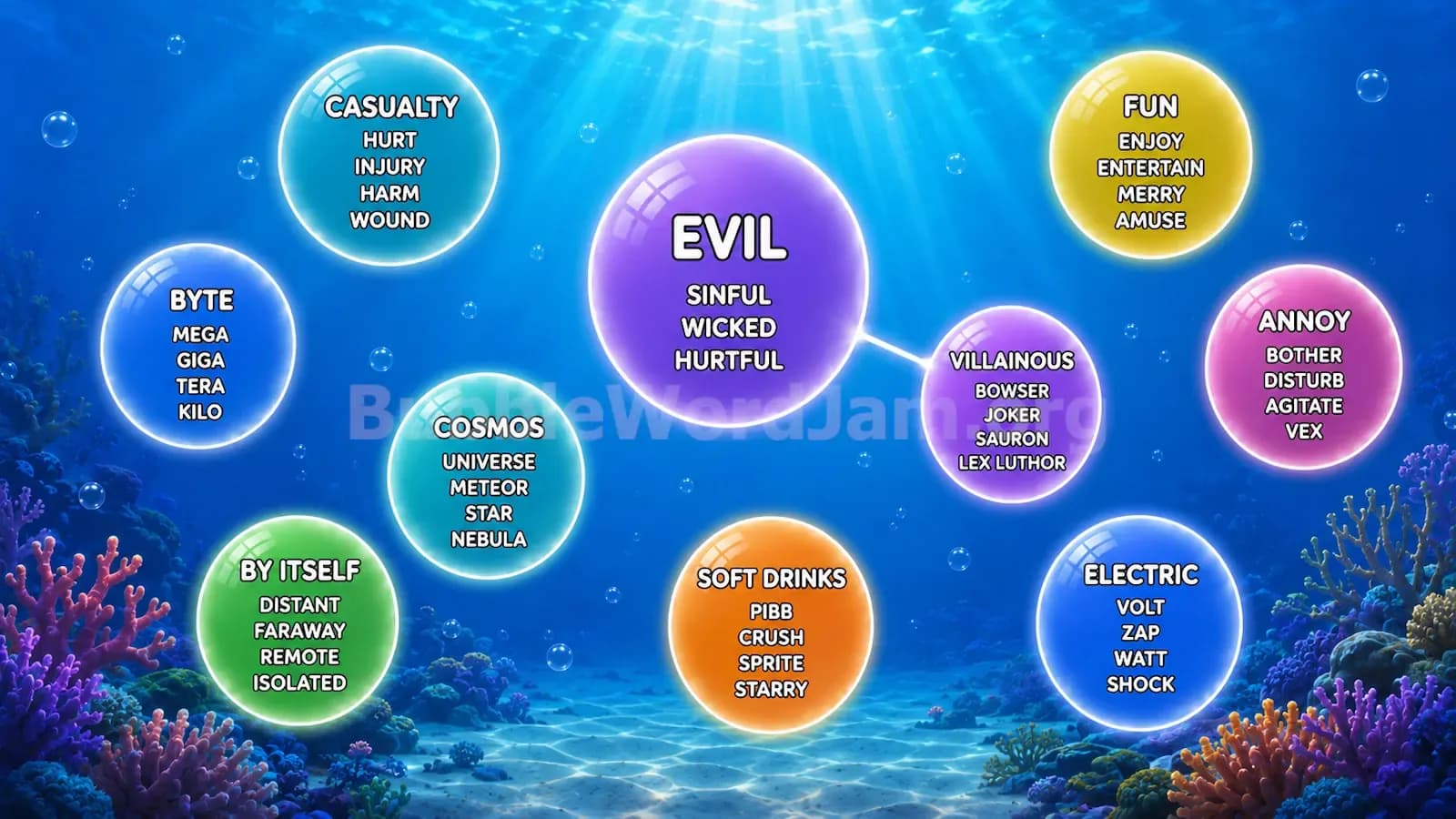 Bubble Word Jam Level 336 Screenshot