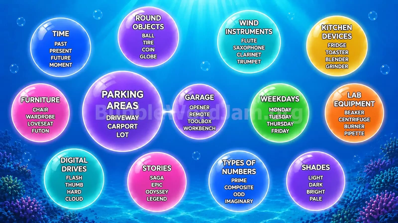 Bubble Word Jam Level 161 Screenshot