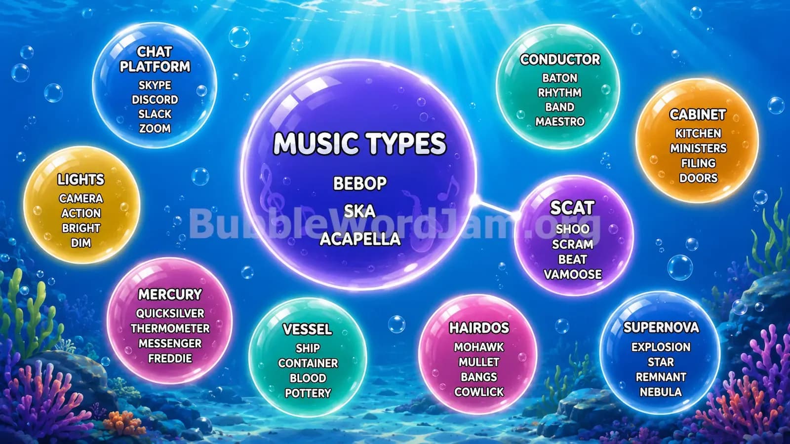 Bubble Word Jam Level 417 Screenshot