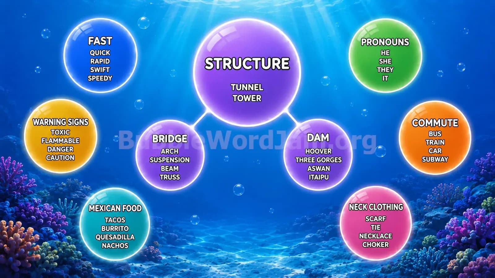 Bubble Word Jam Level 202 Screenshot
