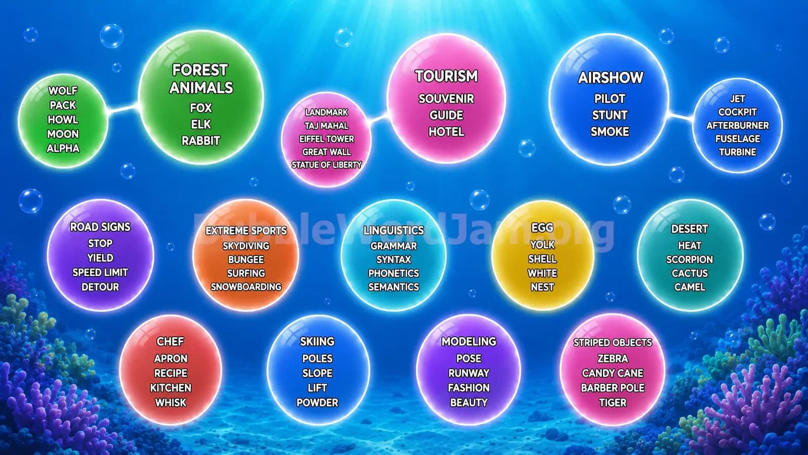 Bubble Word Jam Level 78 Answer, Cheat & Solution