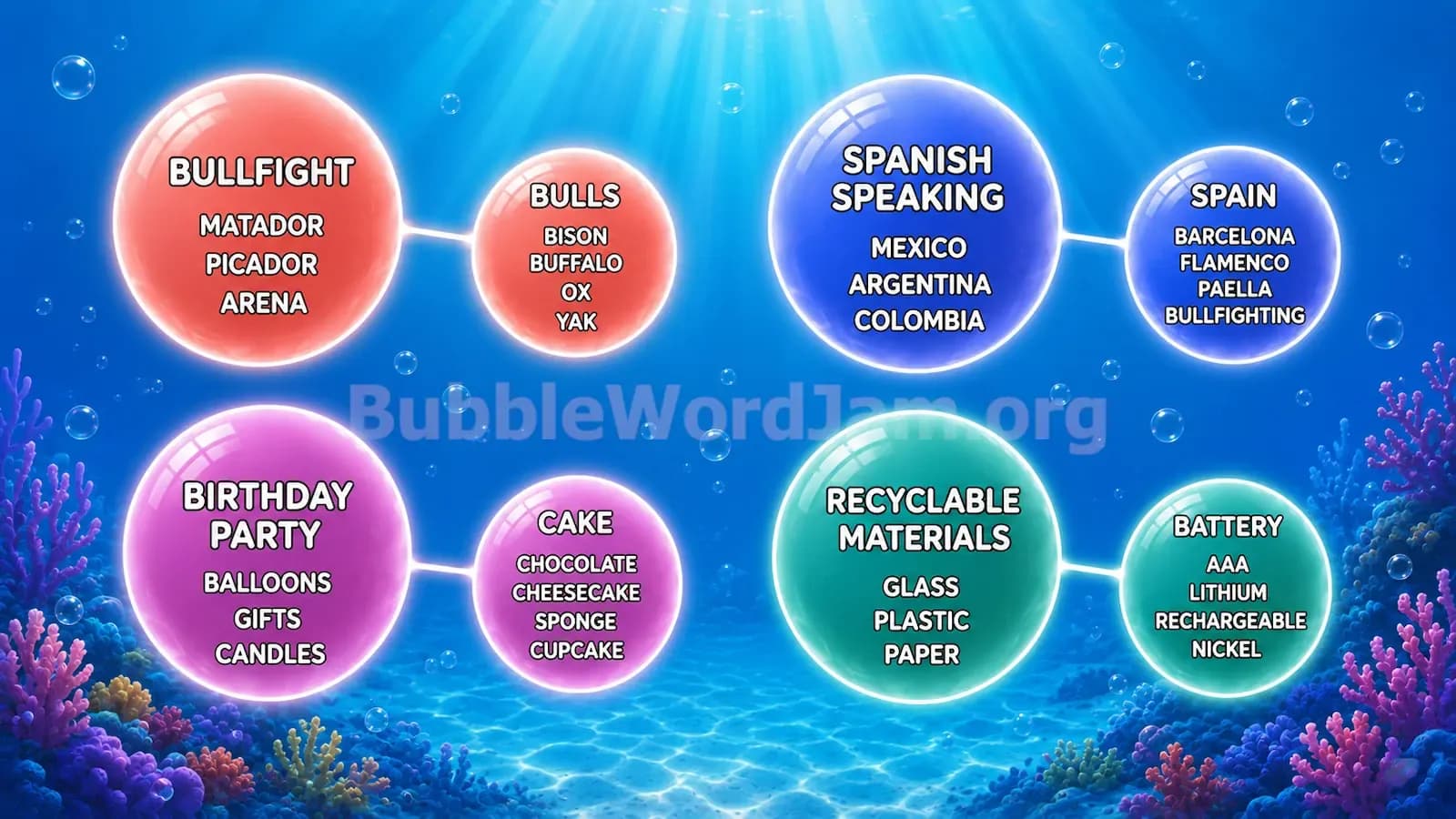 Bubble Word Jam Level 97 Screenshot