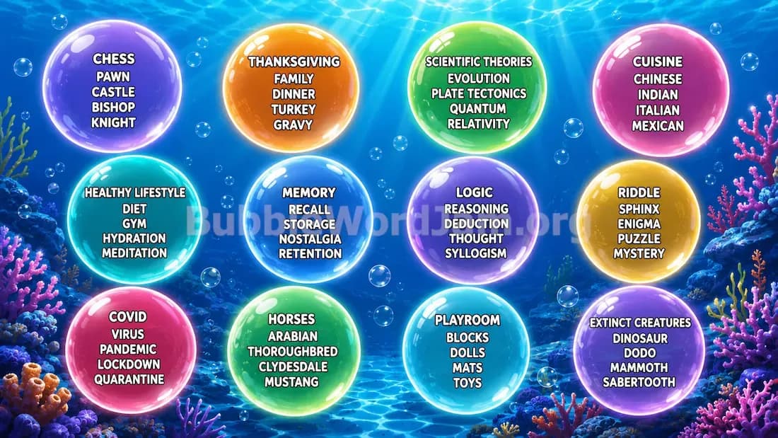 Bubble Word Jam Level 508 Screenshot