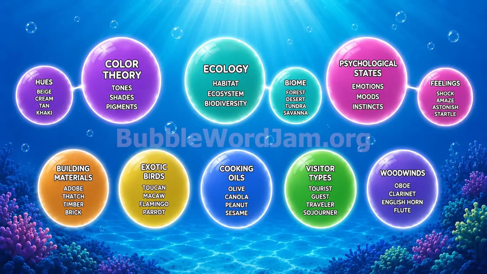 Bubble Word Jam Level 285 Screenshot