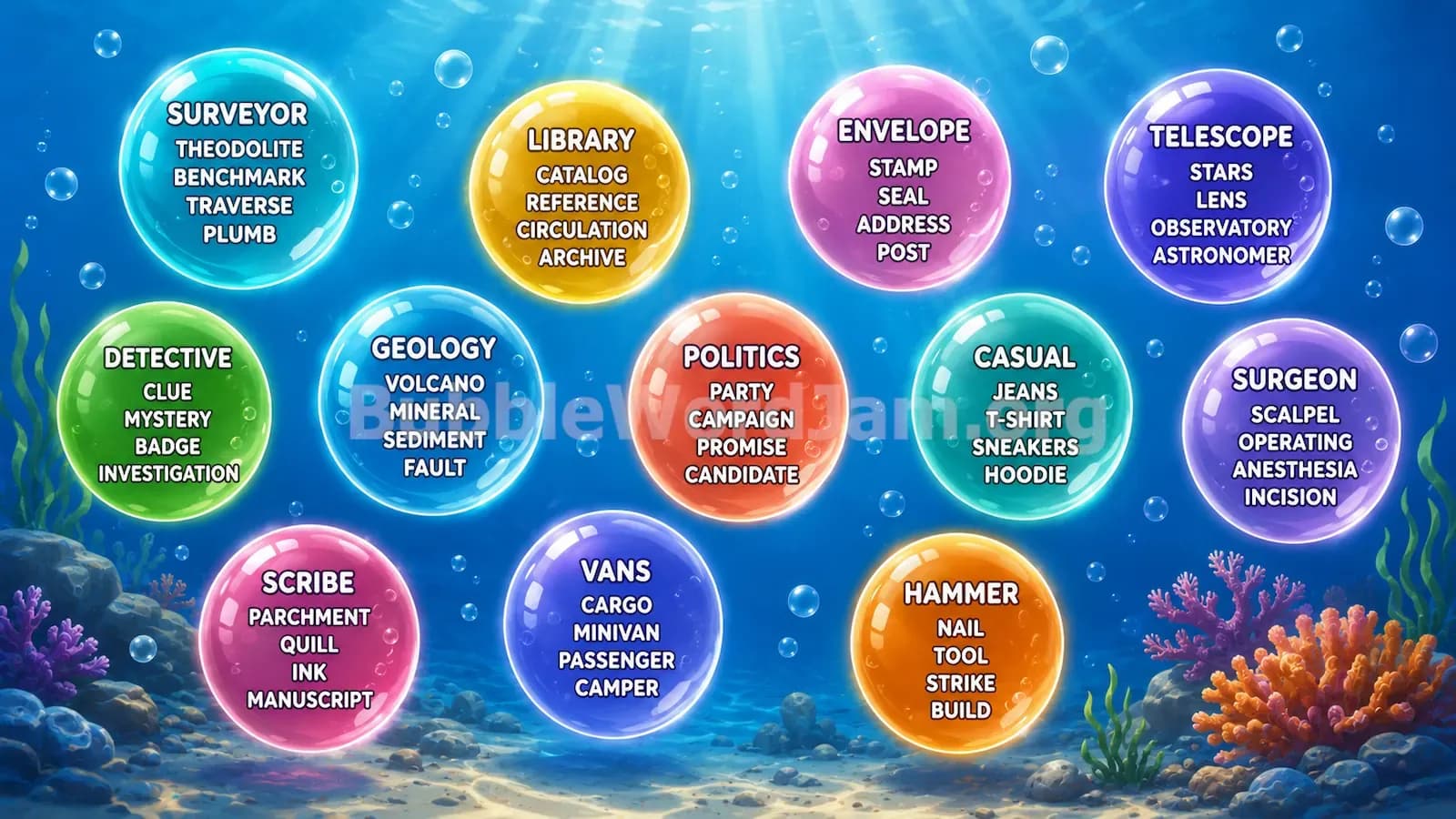 Bubble Word Jam Level 433 Screenshot