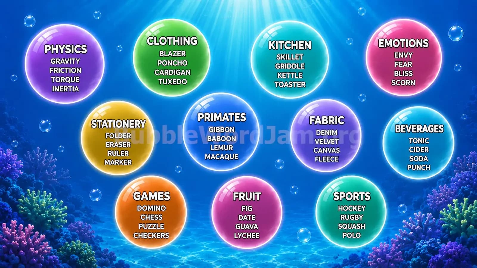 Bubble Word Jam Level 249 Screenshot