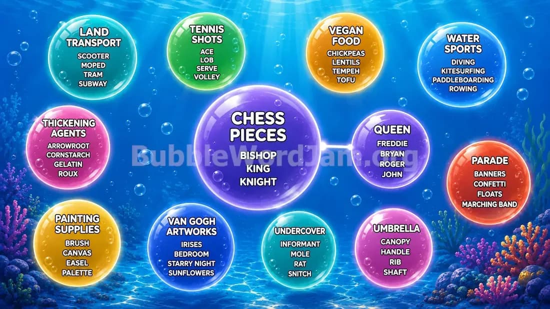 Bubble Word Jam Level 493 Answer, Cheat & Solution