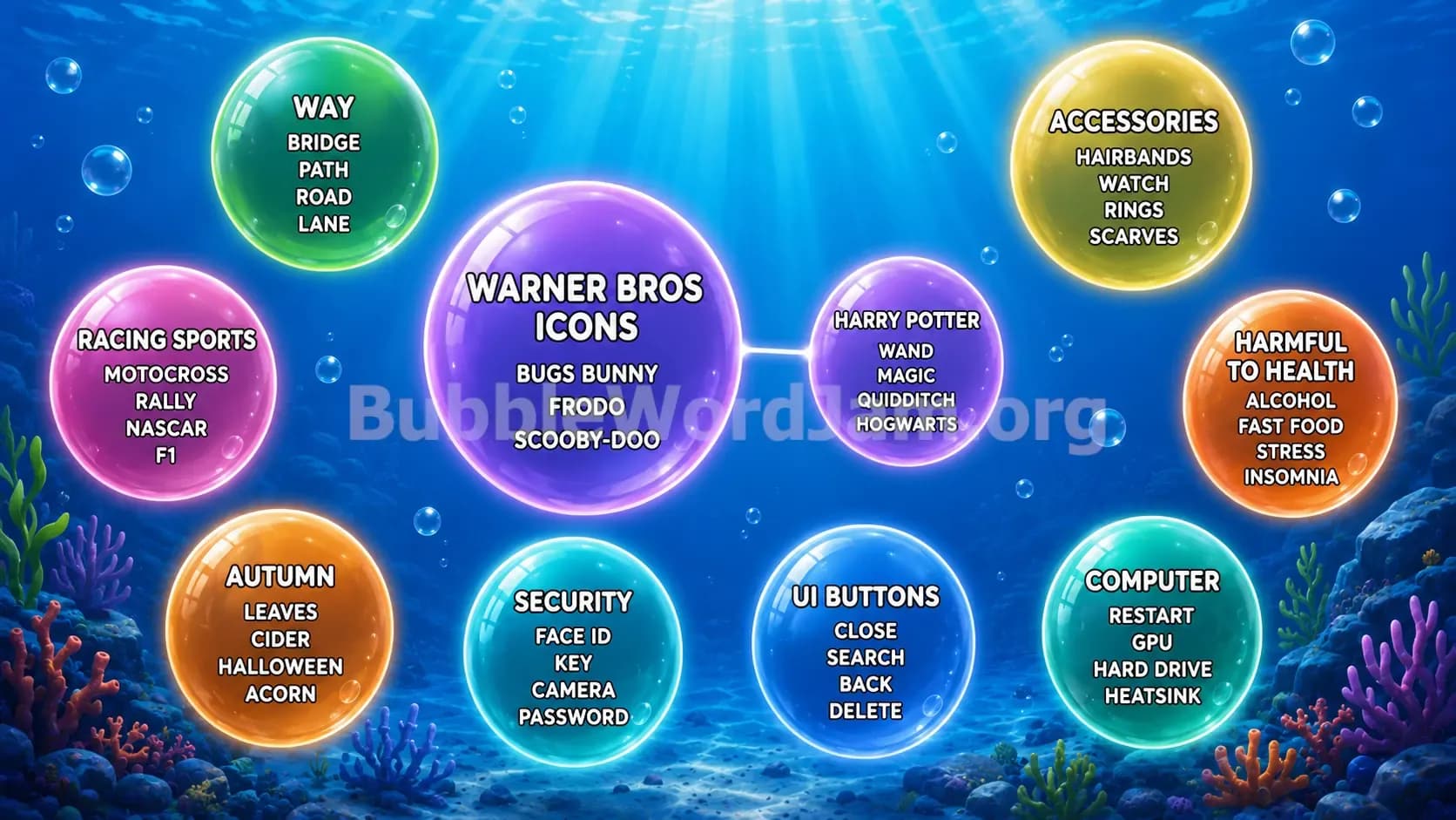 Bubble Word Jam Level 551 Screenshot