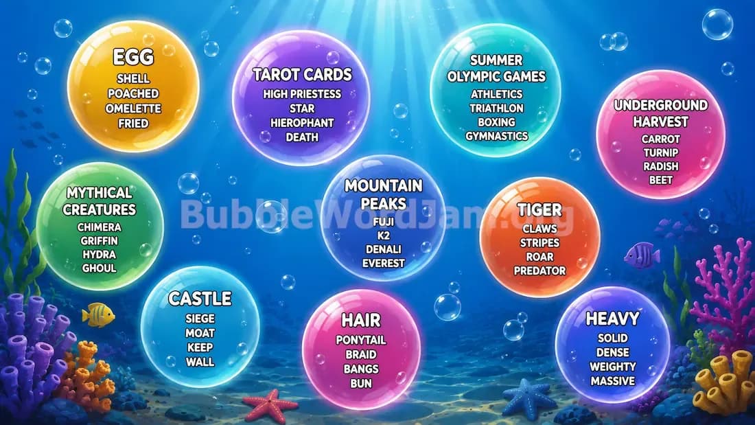 Bubble Word Jam Level 522 Screenshot