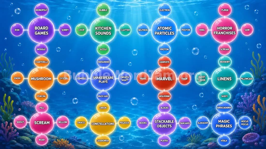 Bubble Word Jam Level 478 Screenshot